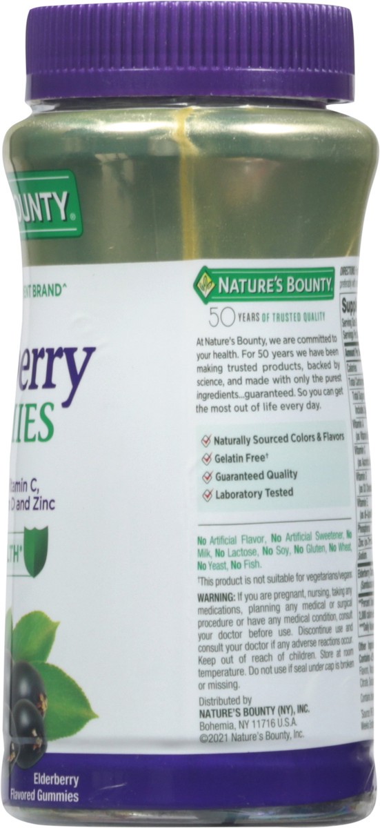 slide 2 of 9, Nature's Bounty Elderberry Gummies, 70 ct