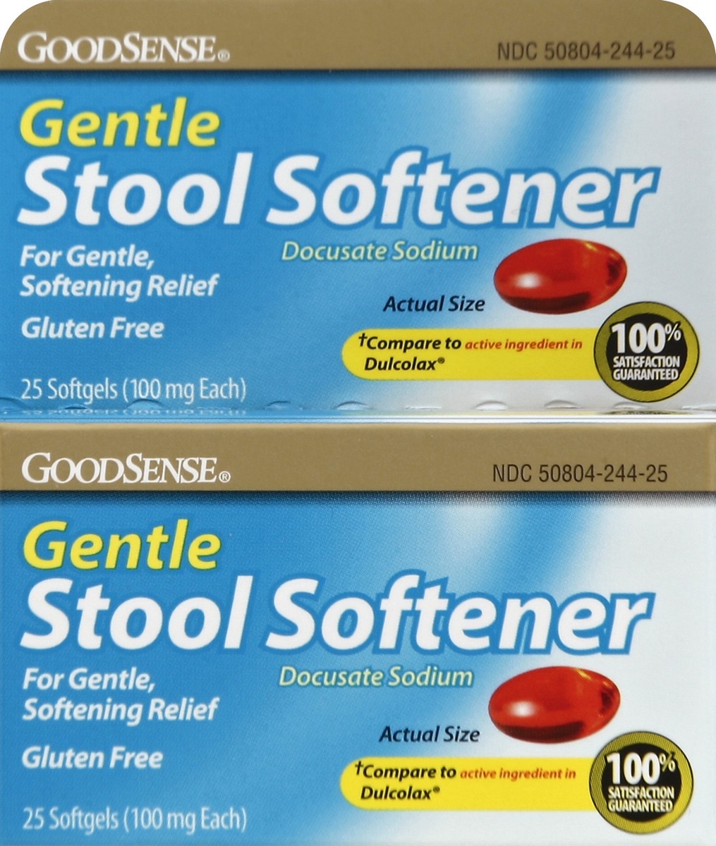 slide 3 of 4, Good Sense Stool Softener 25 ea, 25 ct