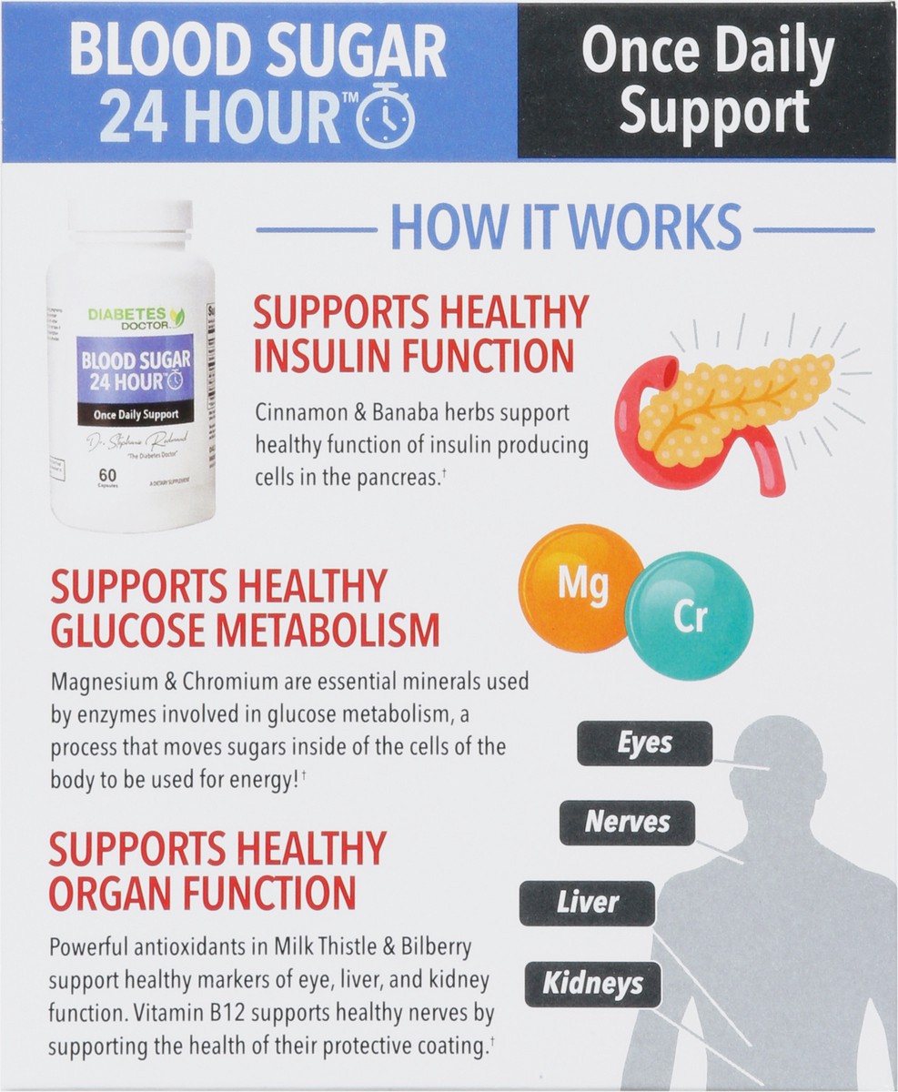 slide 9 of 15, Dr. Stephanie's Blood Sugar 24 Hour + Carb & Sugar Blocker 2 ea, 2 ct