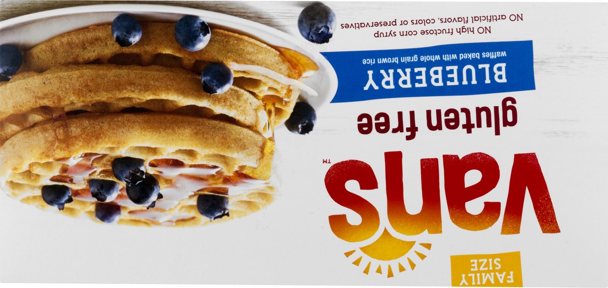 slide 13 of 13, Van's Gluten Free Blueberry Waffles, 18 oz