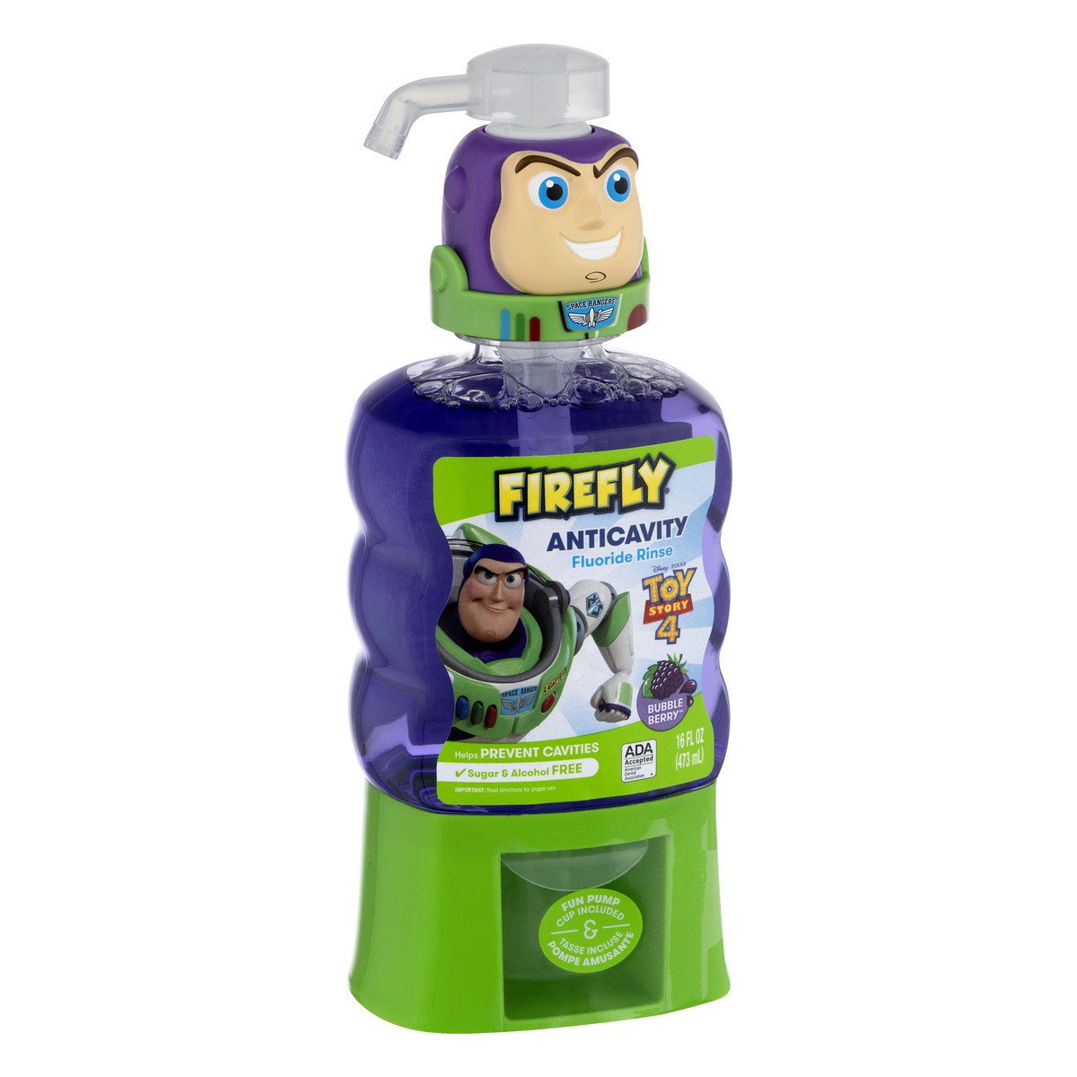 slide 9 of 9, Firefly Buzz Lightyear Anticavity Fluoride Rinse, 16 fl oz