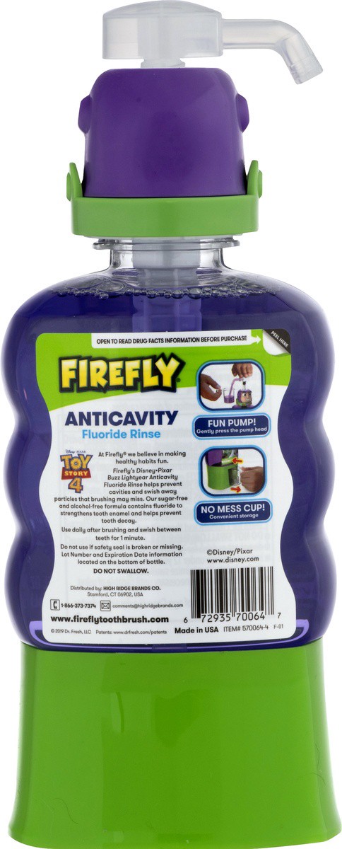 slide 6 of 9, Firefly Buzz Lightyear Anticavity Fluoride Rinse, 16 fl oz