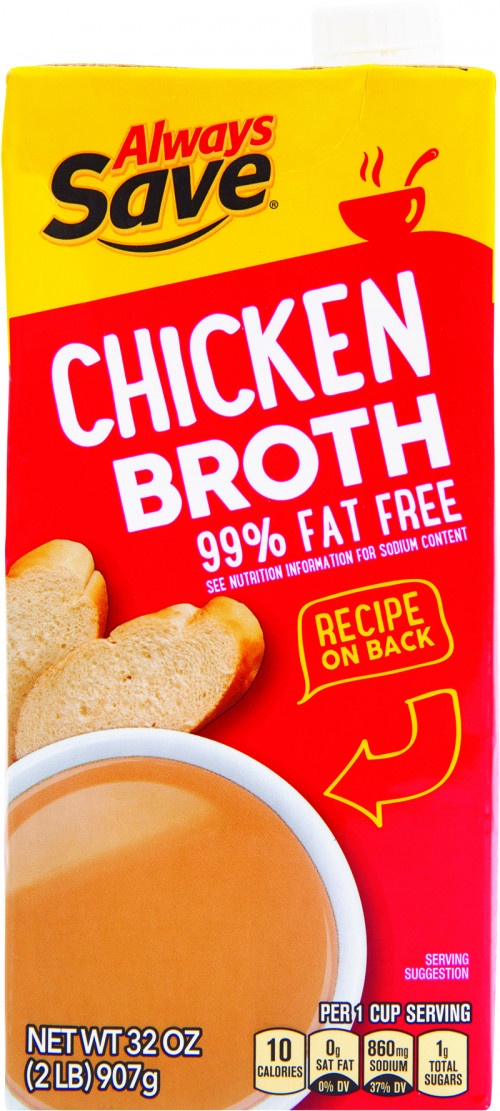 slide 1 of 1, Always Save Chicken Broth Box, 32 oz