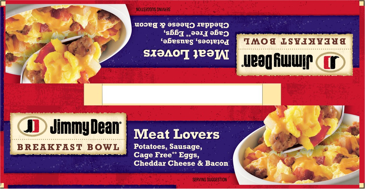 slide 8 of 14, Jimmy Dean Meat Lovers Breakfast Bowl, 56 oz. (8 Pack), 