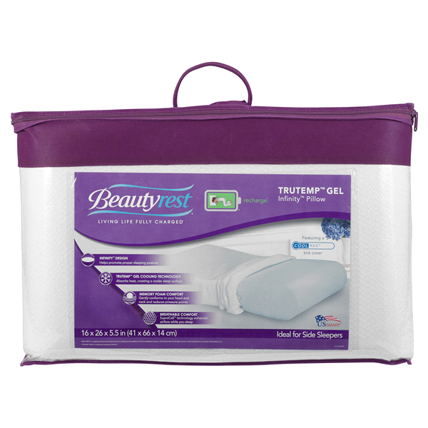 slide 1 of 1, Beautyrest Trutemp Gel Cooling Memory Foam Bed Pillow, 1 ct