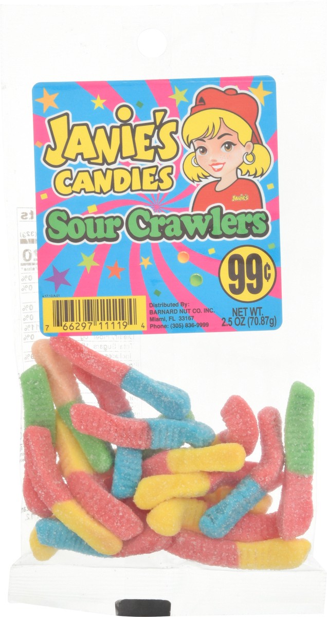 slide 8 of 9, Janie's Candies Sour Crawlers Candy 2.5 oz, 1 ct