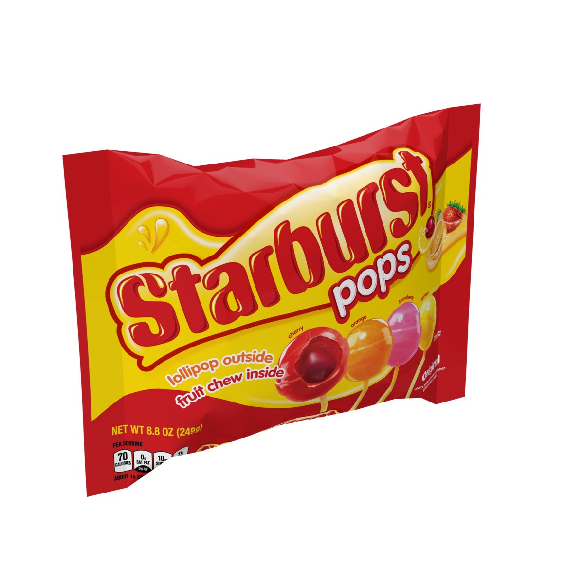 slide 2 of 4, Starburst Pops Lollipop Variety Pack, 8.8 oz