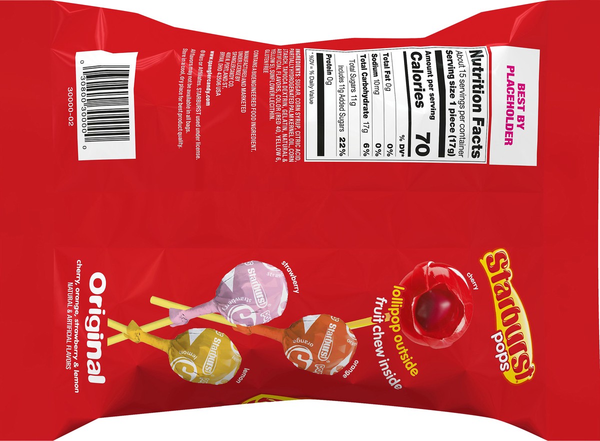 slide 3 of 4, Starburst Pops Lollipop Variety Pack, 8.8 oz