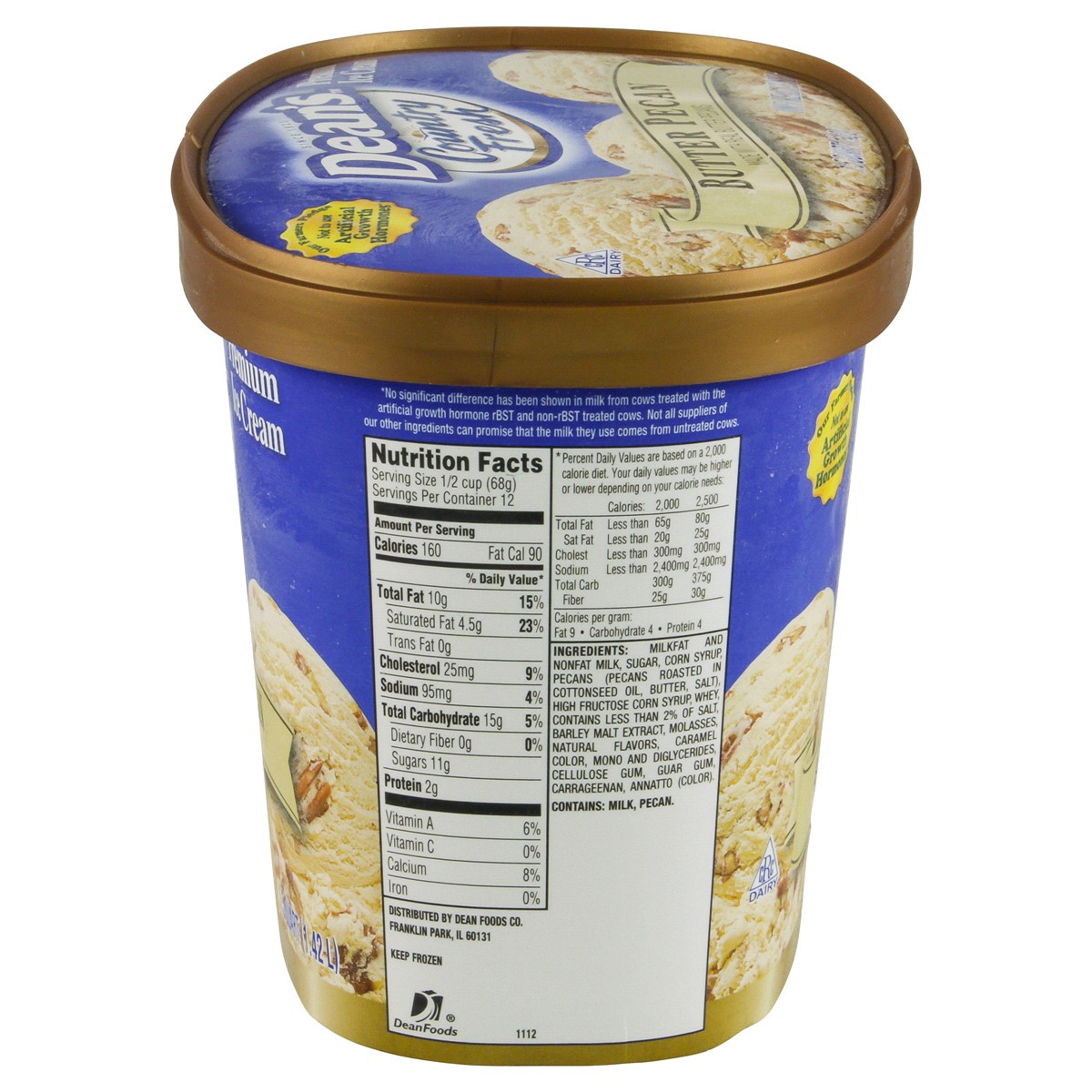 slide 2 of 4, Country Fresh Butter Pecan Ice Cream, 1.5 qt