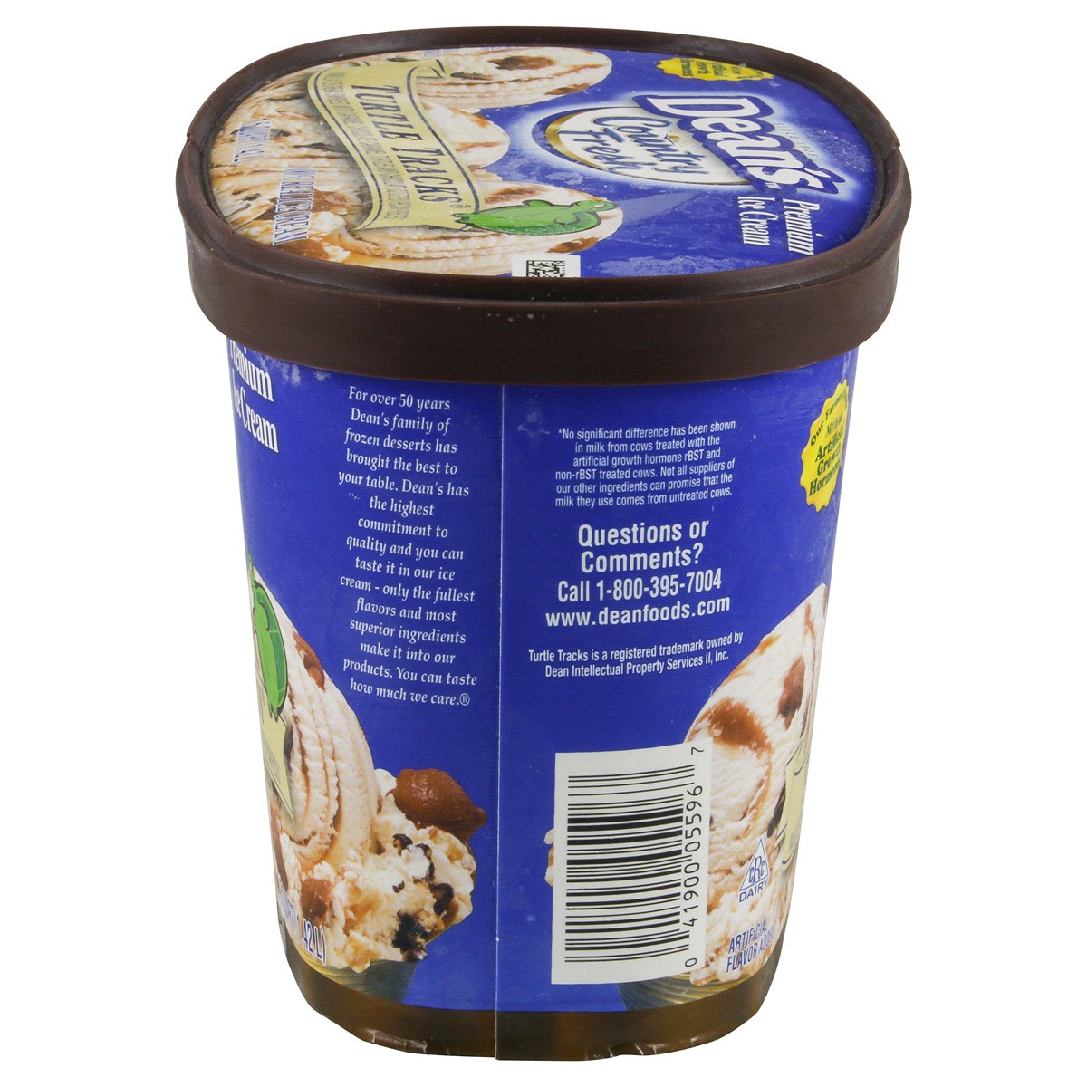 slide 3 of 4, Country Fresh Turtle Tracks Ice Cream, 1.5 qt