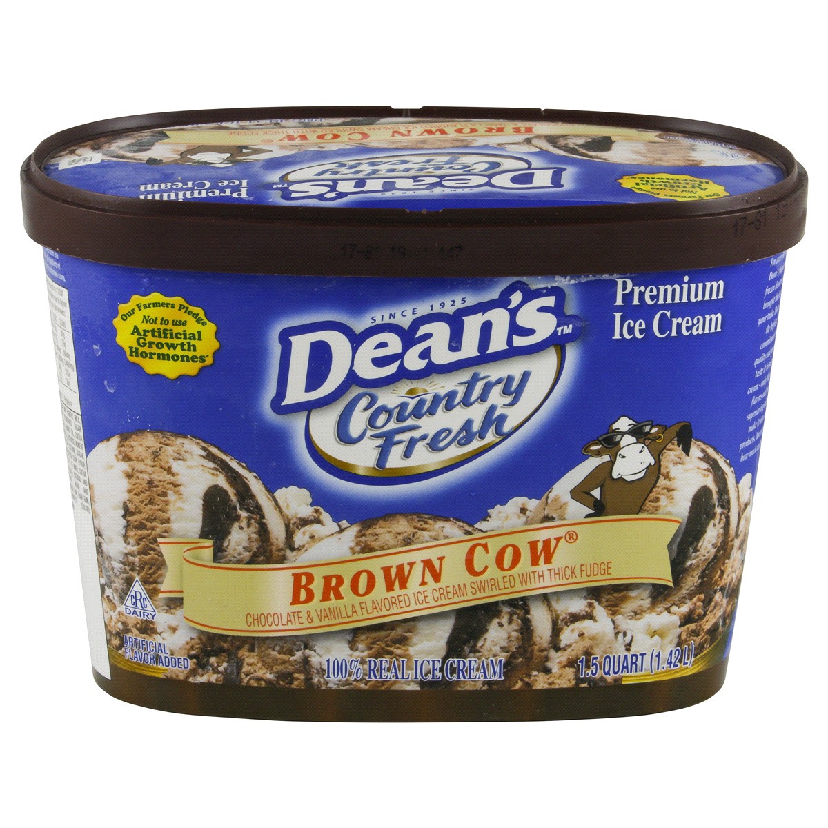 slide 4 of 4, Country Fresh Brown Cow Ice Cream, 1.5 qt