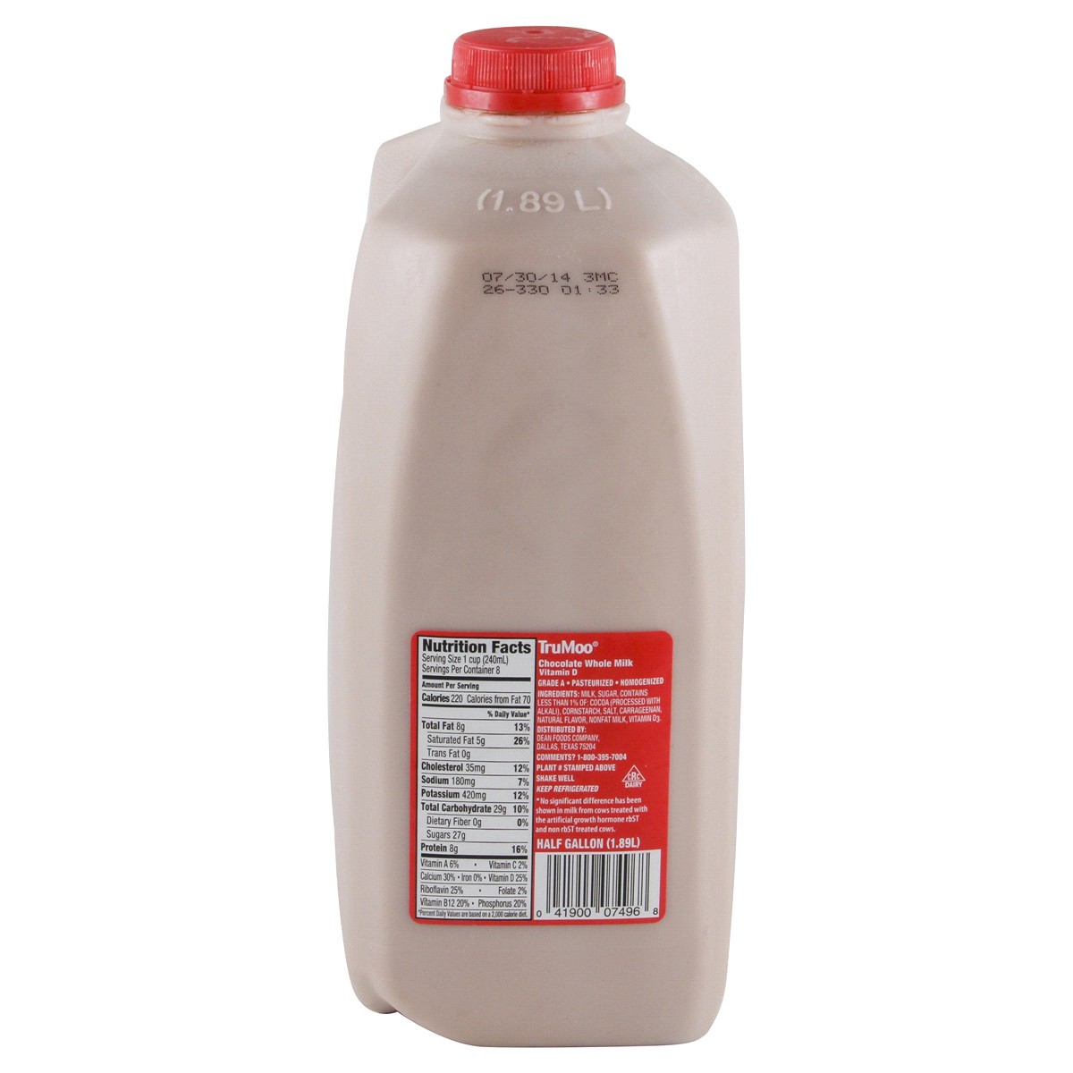 slide 2 of 5, TruMoo Whole Chocolate Milk Half Gallon, 1/2 gal