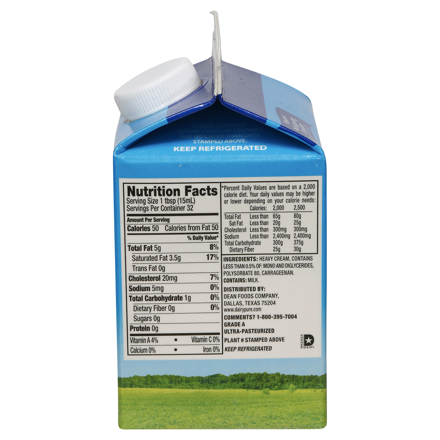 slide 4 of 4, Dairy Pure Heavy Whipping Cream Ultra-Pasteurized, 1 pint