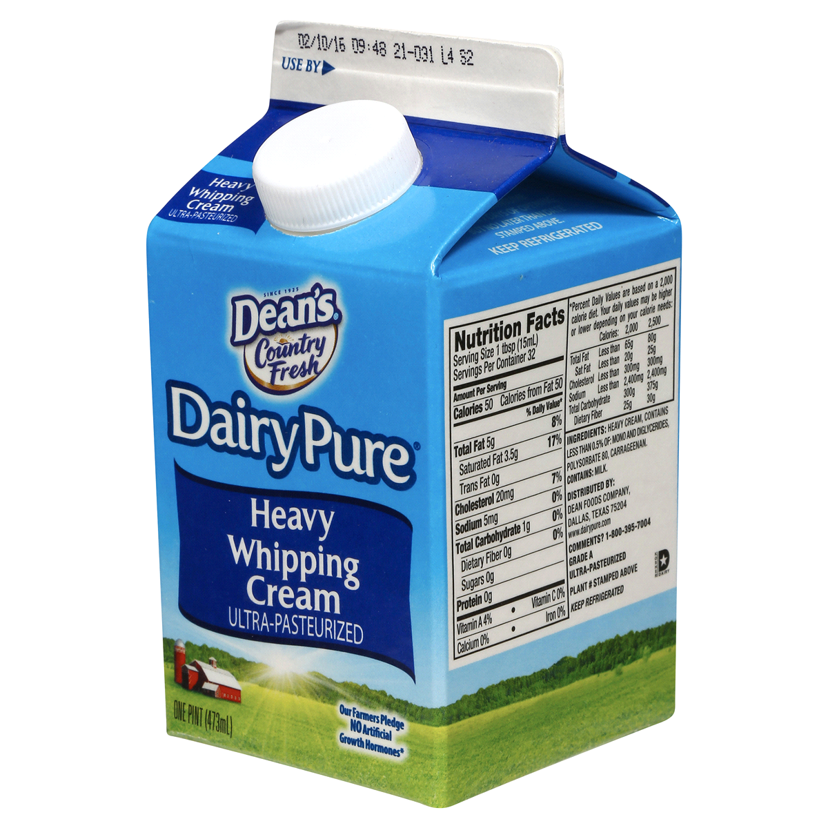 slide 6 of 6, Dairy Pure Heavy Whipping Cream, 1 pint