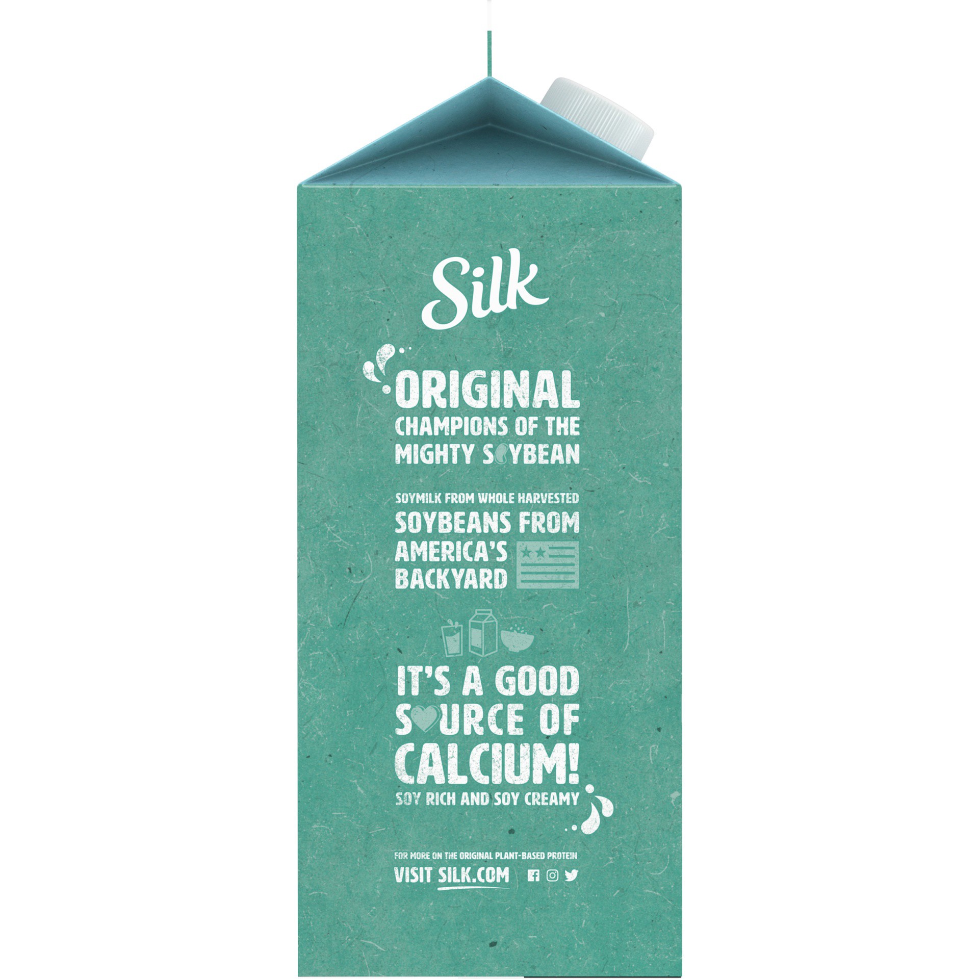 slide 3 of 8, Silk Organic Soy Milk, Unsweetened Vanilla, Dairy-Free, Vegan, Non-GMO Project Verified, Half Gallon, 64 fl oz