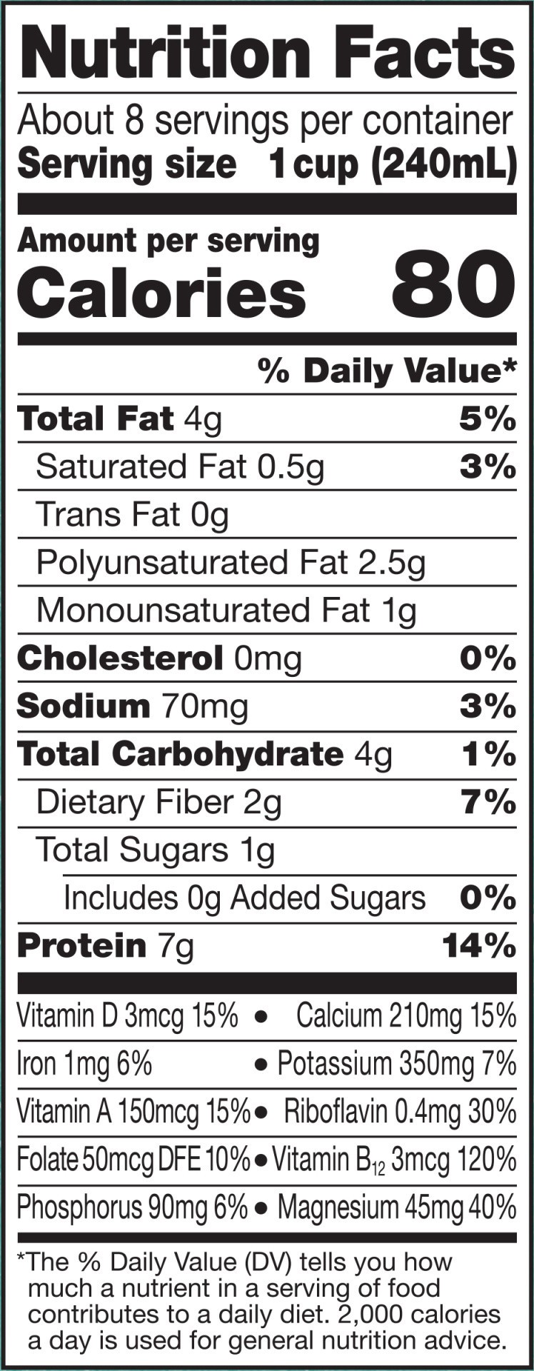 slide 2 of 8, Silk Organic Soy Milk, Unsweetened Vanilla, Dairy-Free, Vegan, Non-GMO Project Verified, Half Gallon, 64 fl oz