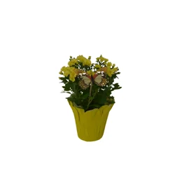 Fleurette Mum Designer, 5" Pot With Cover