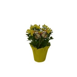 Fleurette Mum Designer, 5" Pot With Cover