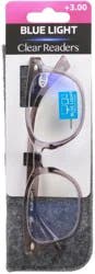 Sav Eyewear Clear Readers Blue Light +3.00 Eyeglasses 1 ea Card