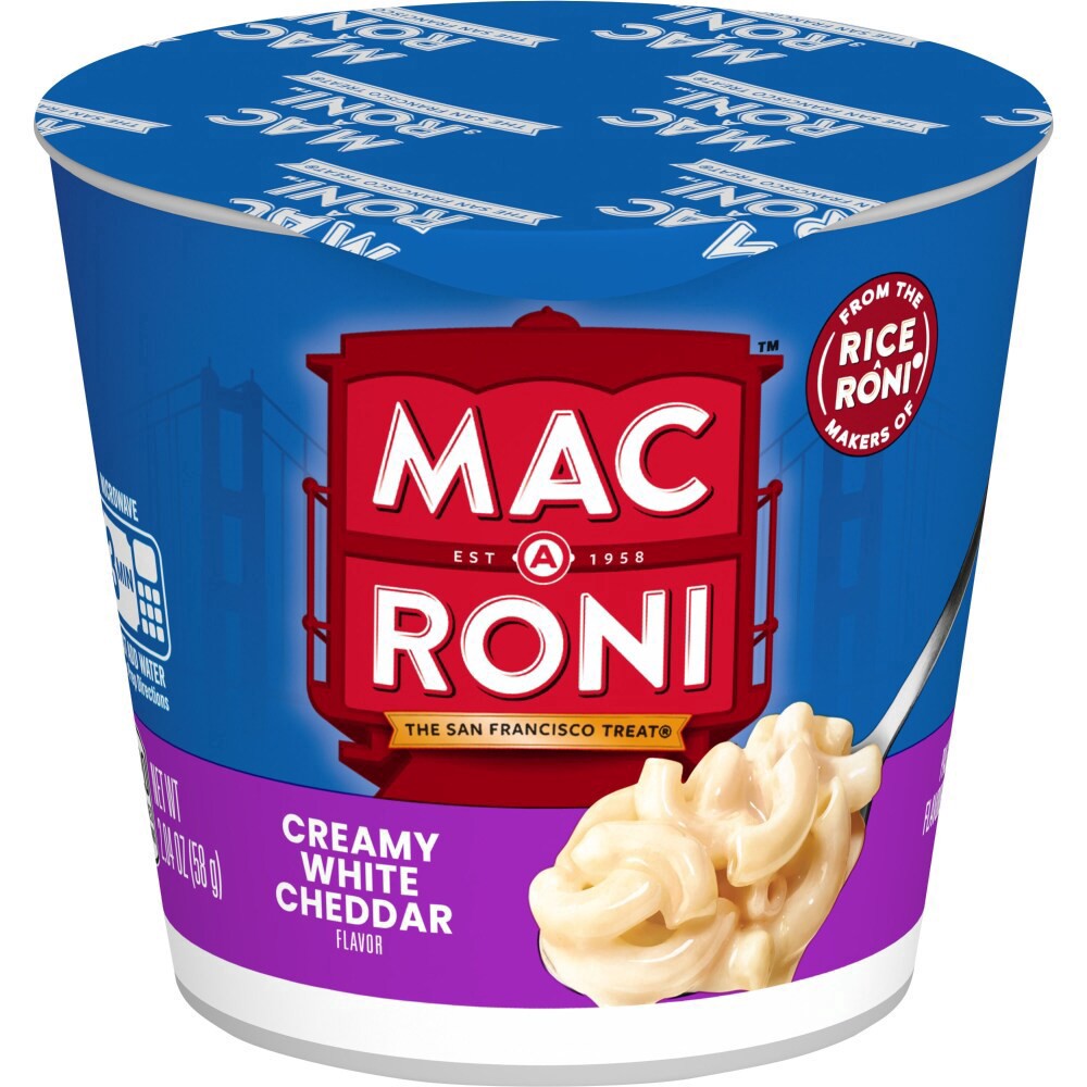 slide 2 of 3, Mac A Roni Creamy White Cheddar Cup, 2.04 oz