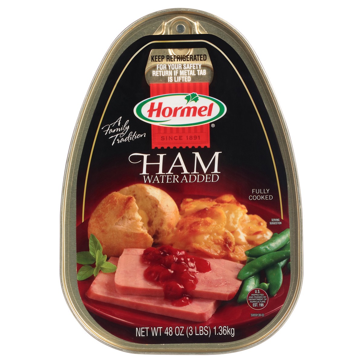 slide 8 of 13, Hormel Ham 3 lb. Pull-Top Can, 48 oz