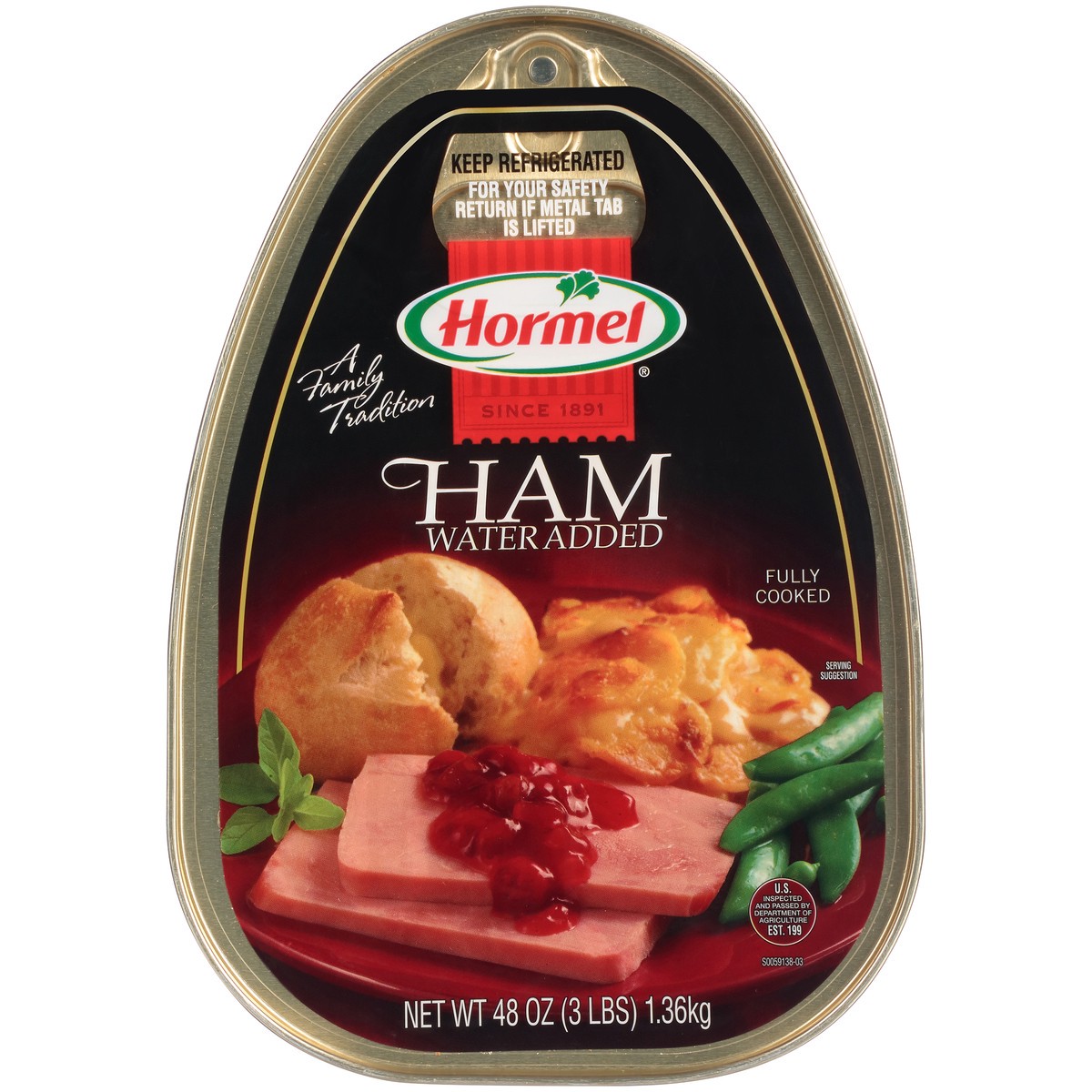 slide 3 of 13, Hormel Ham 3 lb. Pull-Top Can, 48 oz