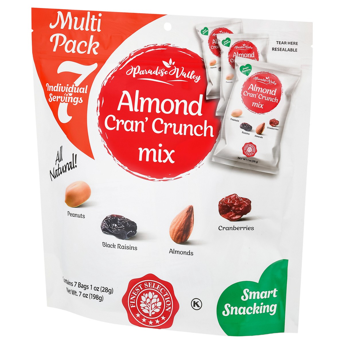 slide 5 of 9, Paradise Valley Smart Snacking Almond Cran Crunch Mix 7 - 1 oz Bags, 7 ct
