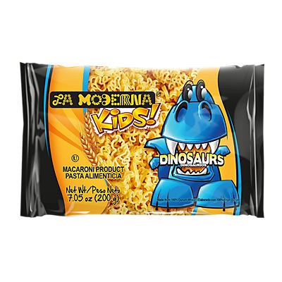 slide 1 of 1, La Moderna Kids! Dinosaurs Pasta Alimenticia, 7.05 oz
