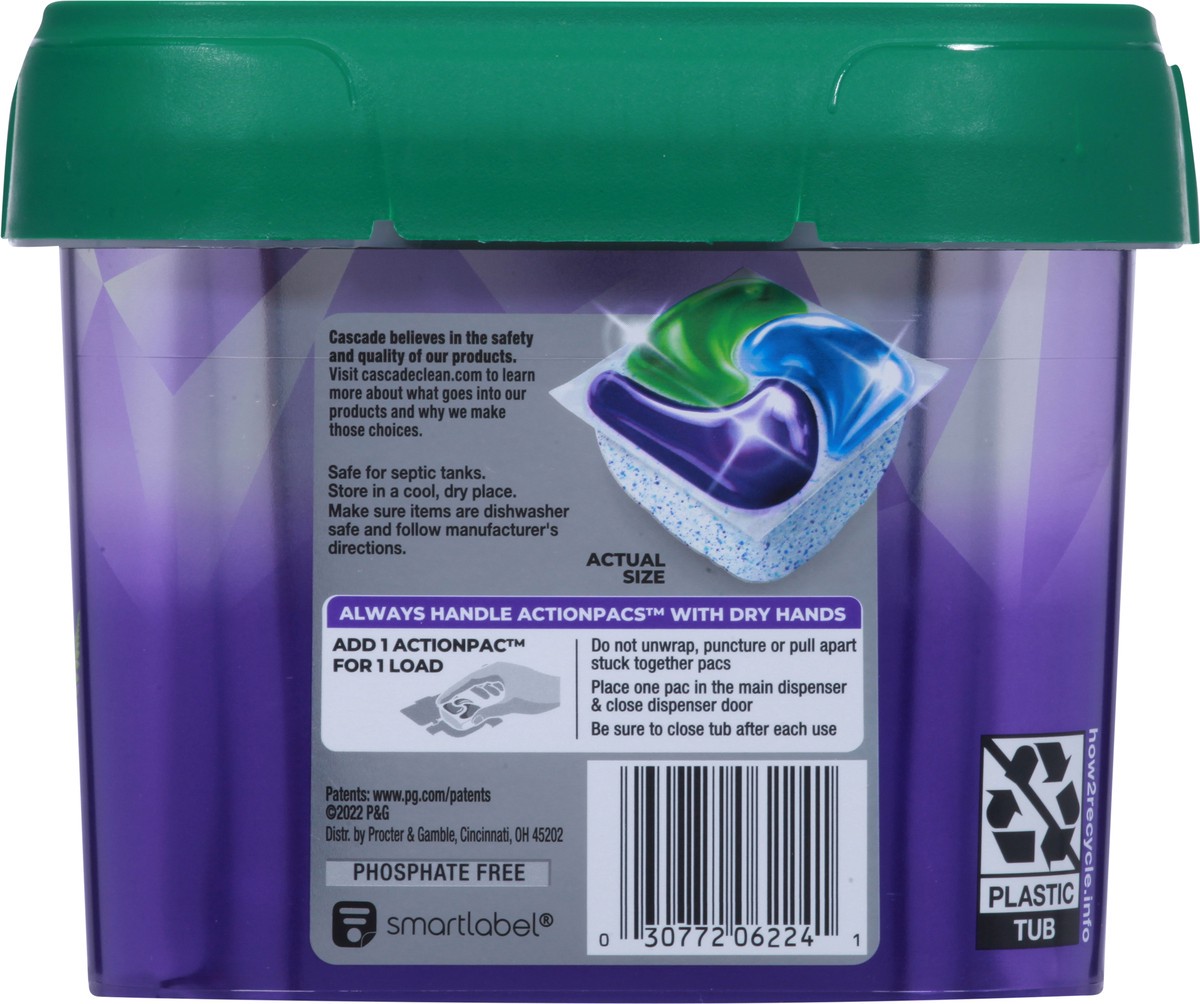 slide 5 of 13, Cascade Platinum Plus ActionPacs Mountain Scent Dishwasher Detergent 28 ea, 28 ct