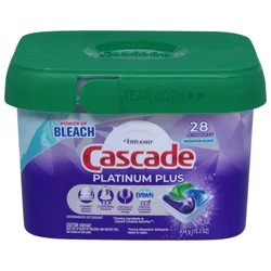 Cascade Platinum Plus ActionPacs Mountain Scent Dishwasher Detergent 28 ea
