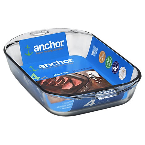 slide 1 of 1, Anchor Hocking Premium Bake Dish, 4 qt