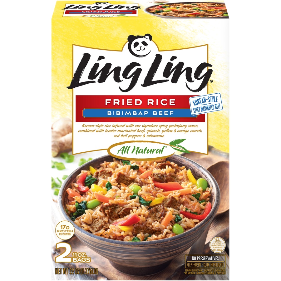 slide 1 of 1, Ling Ling Bibimbap Beef Fried Rice, 22 oz