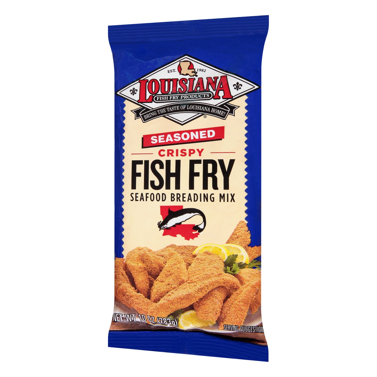 slide 5 of 9, Louisiana Fish Fry Seafood Breading Mix, 10 oz