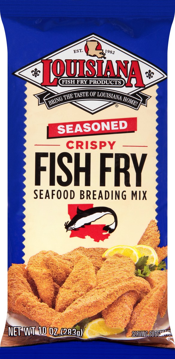 slide 4 of 9, Louisiana Fish Fry Seafood Breading Mix, 10 oz