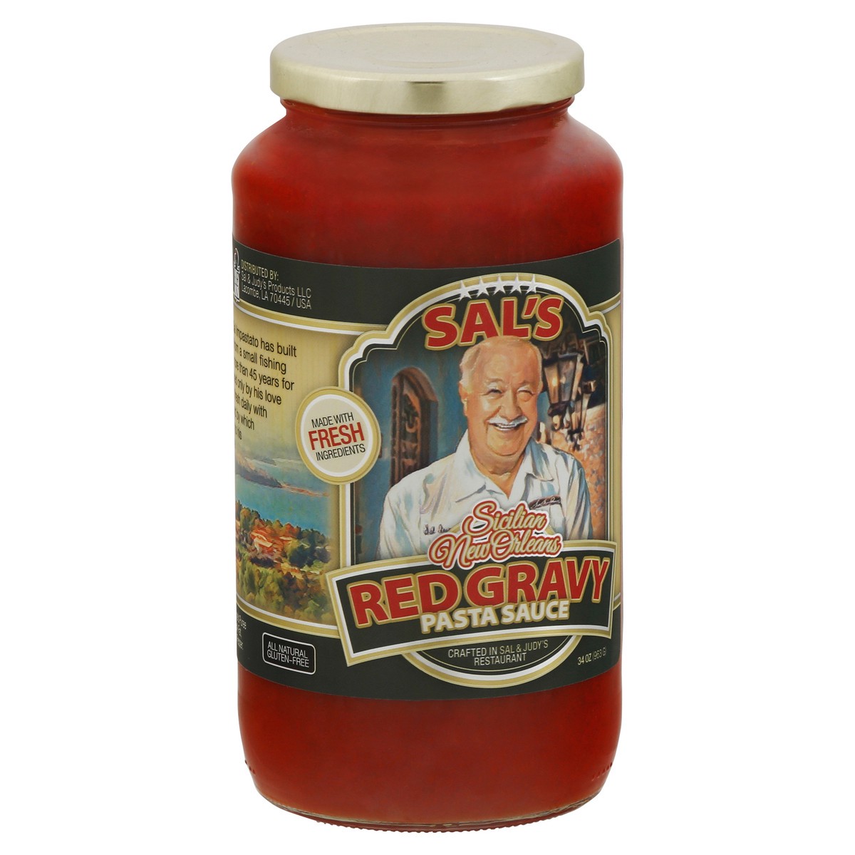 slide 7 of 11, Sal's Red Gravy Pasta Sauce 34 oz, 34 oz