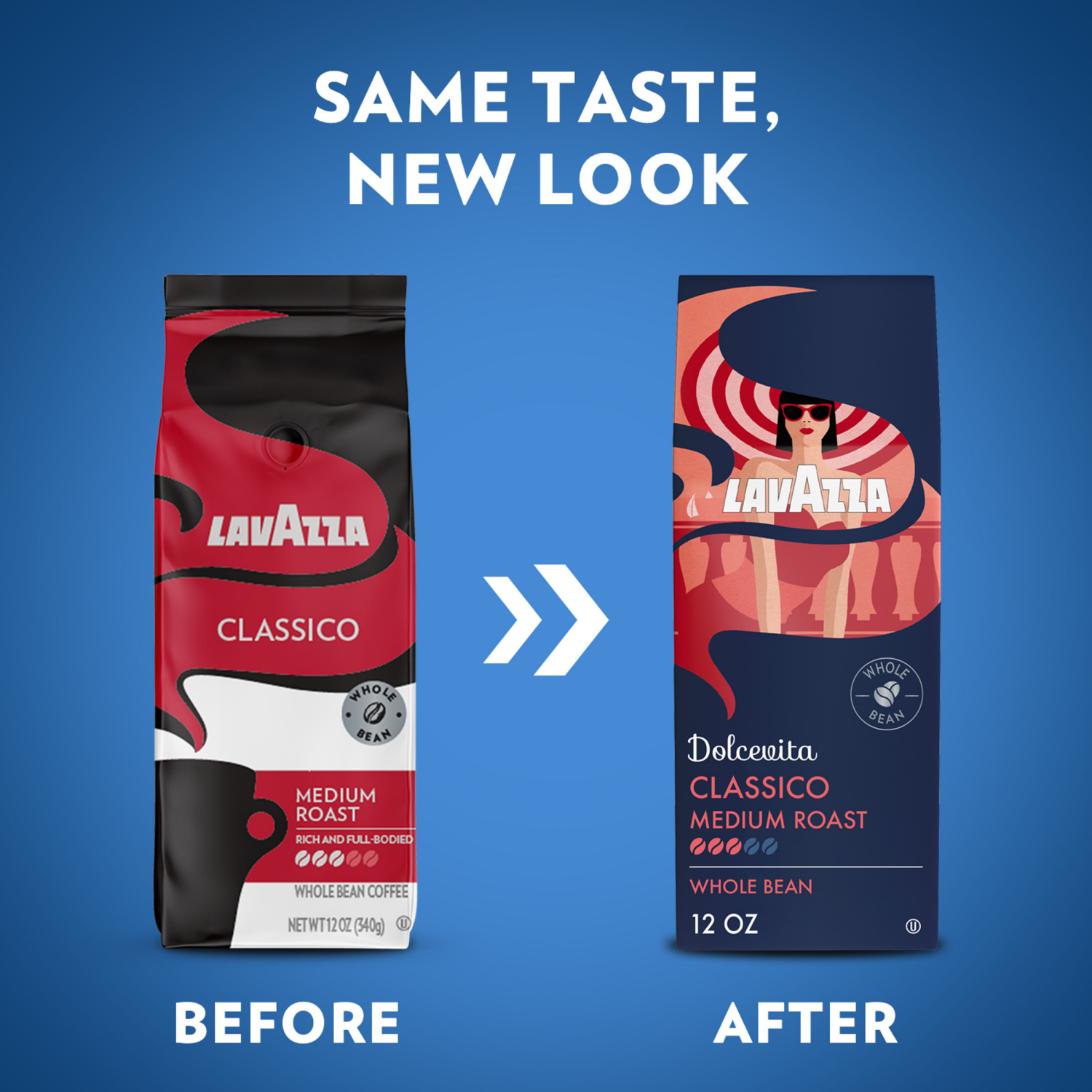 slide 4 of 8, Lavazza Dolcevita Classico Whole Bean Coffee, 12 oz