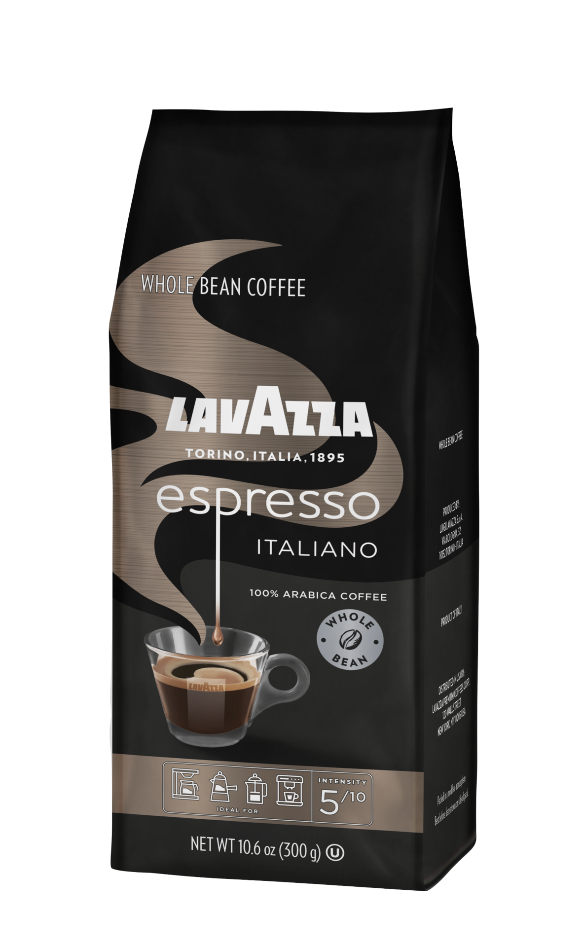 slide 1 of 1, Lavazza 100% Arabica Whole Bean Espresso Coffee 10.5 oz, 10.5 oz