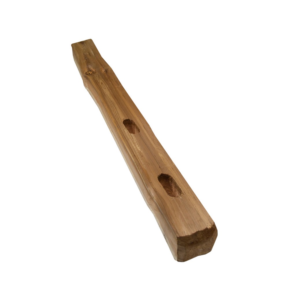 slide 5 of 6, 5-in x 4-in x 5-1/3-ft Cedar Split rail End Wood Fence Post, 1 ct