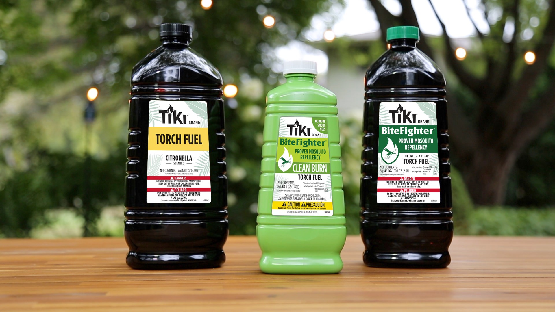 slide 3 of 4, TIKI 64-fl oz Bitefighter Easy Pour Torch Fuel, 1 ct