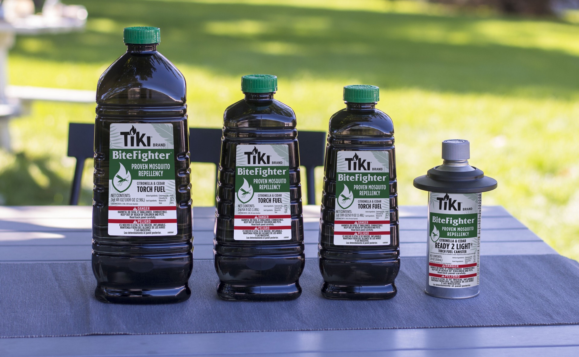 slide 4 of 4, TIKI 64-fl oz Bitefighter Easy Pour Torch Fuel, 1 ct