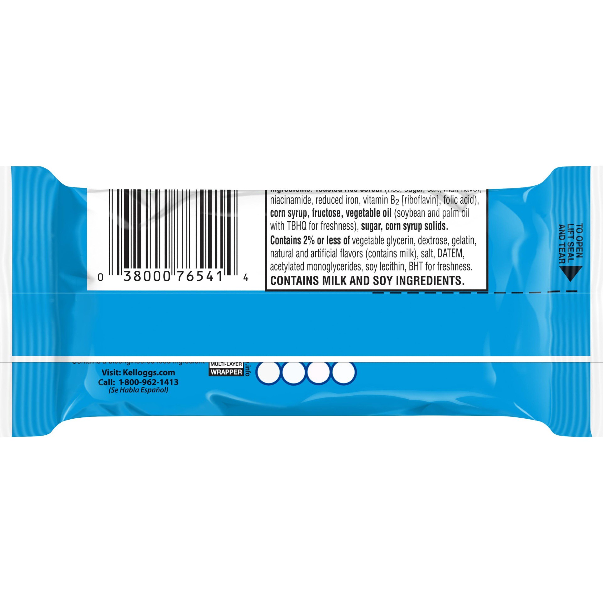 slide 7 of 7, Rice Krispies Treats Marshmallow Snack Bars, Kids Snacks, Lunch Snacks, Original, 1.3oz Bar, 1 Bar, 1.3 oz