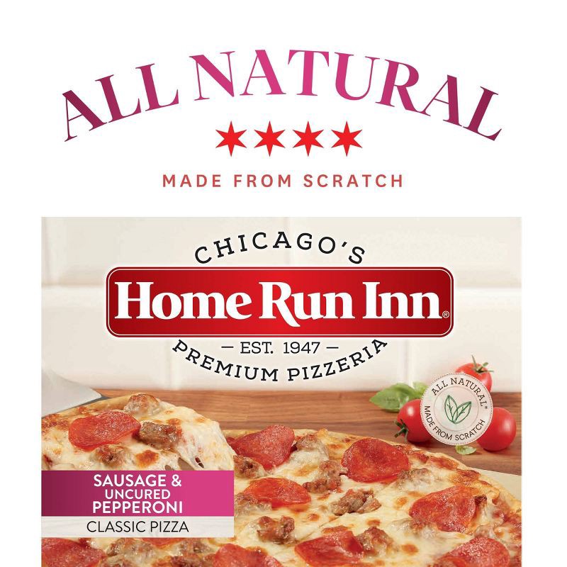 slide 2 of 6, Home Run Inn Sausage & Pepperoni Classic Frozen Pizza - 31oz, 31 oz