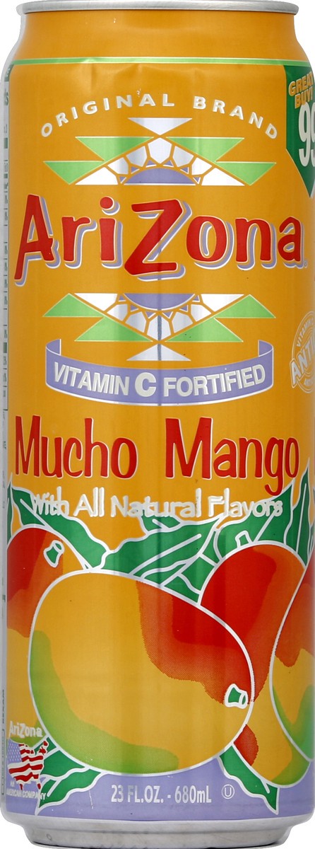 slide 1 of 5, AriZona Arizona Mucho Mango Fruit Juice Cocktail (Single Can) - 23 oz, 23 oz