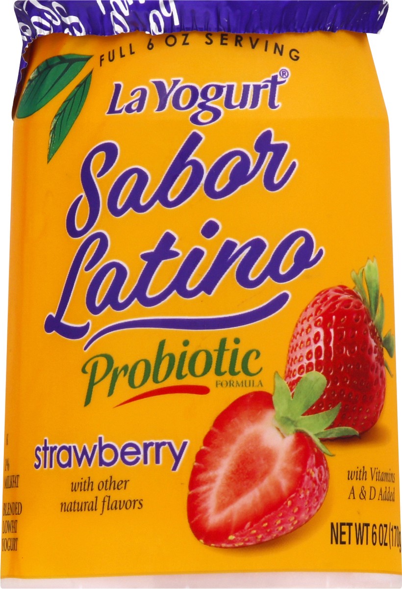 slide 9 of 9, La Yogurt Yogurt, Lowfat, Strawberry, 6 oz
