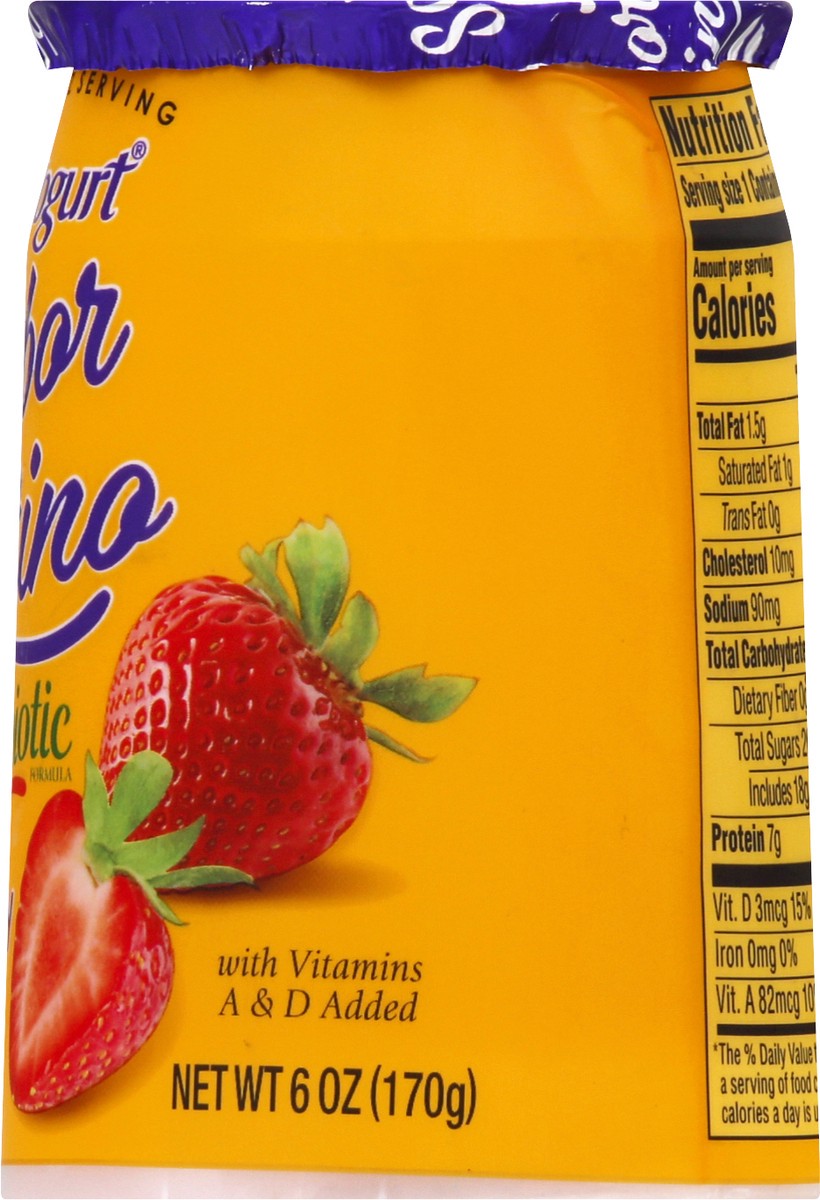 slide 7 of 9, La Yogurt Yogurt, Lowfat, Strawberry, 6 oz