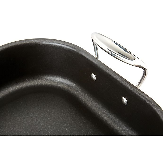 slide 2 of 5, All-Clad Nonstick Roasting Pan with Rack, 13 in x 16 in