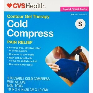 slide 1 of 1, CVS Health Contour Gel Therapy Cold Compress Pack, S, 1 ct