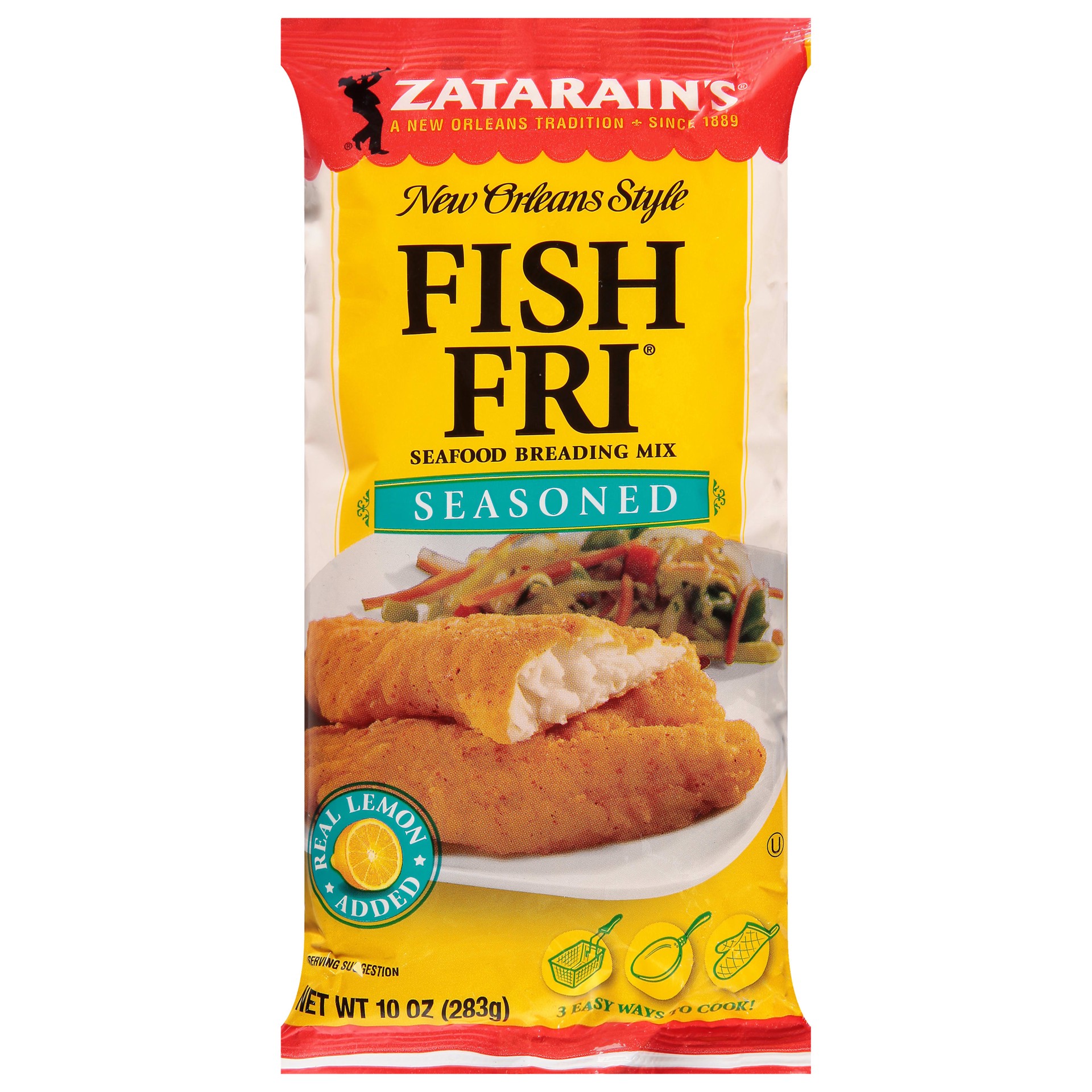 slide 1 of 9, Zatarain's Fish Fry - Seasoned, 10 oz, 10 oz