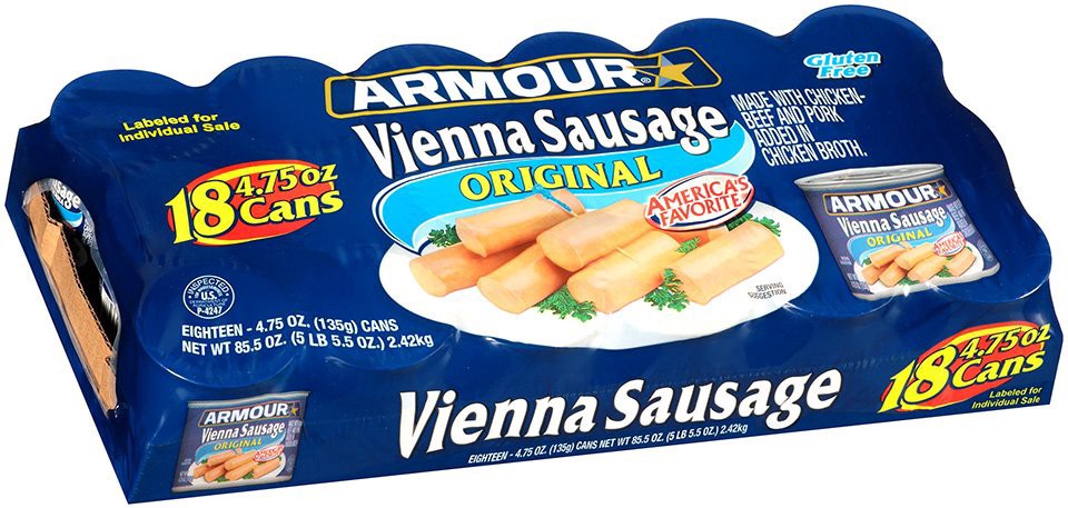 slide 1 of 1, Pinnacle Foods Vienna Sausage, 18/4.6 oz