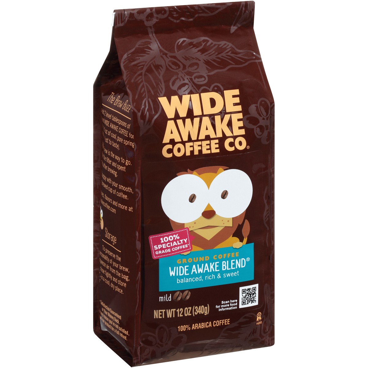 slide 4 of 9, Wide Awake Mild Roast Wide Awake Blend 100% Arabica Ground Coffee - 12 oz, 12 oz